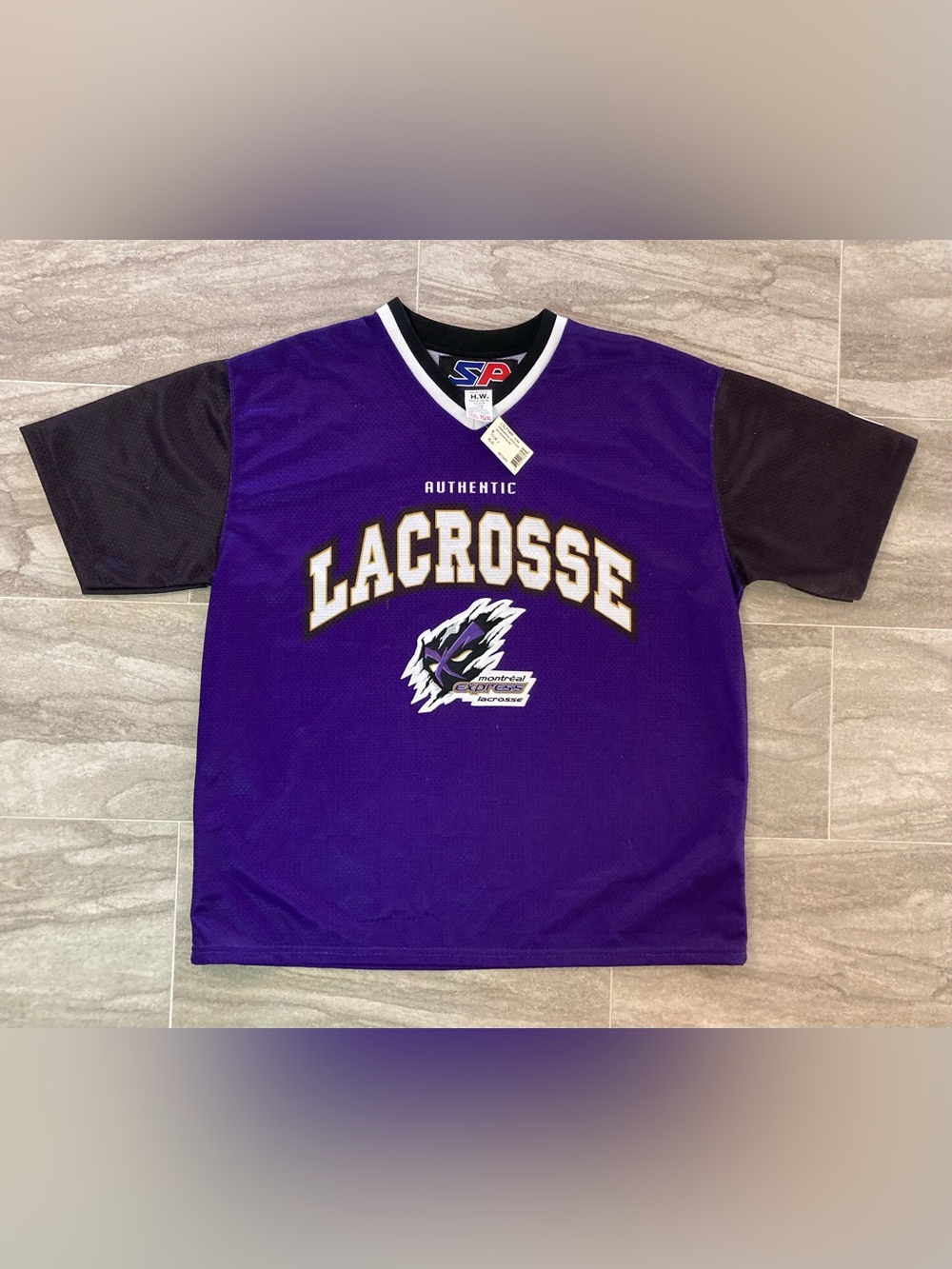 Rare 2002 Montreal Express NLL Lacrosse Team Jersey Defunct NWT XL